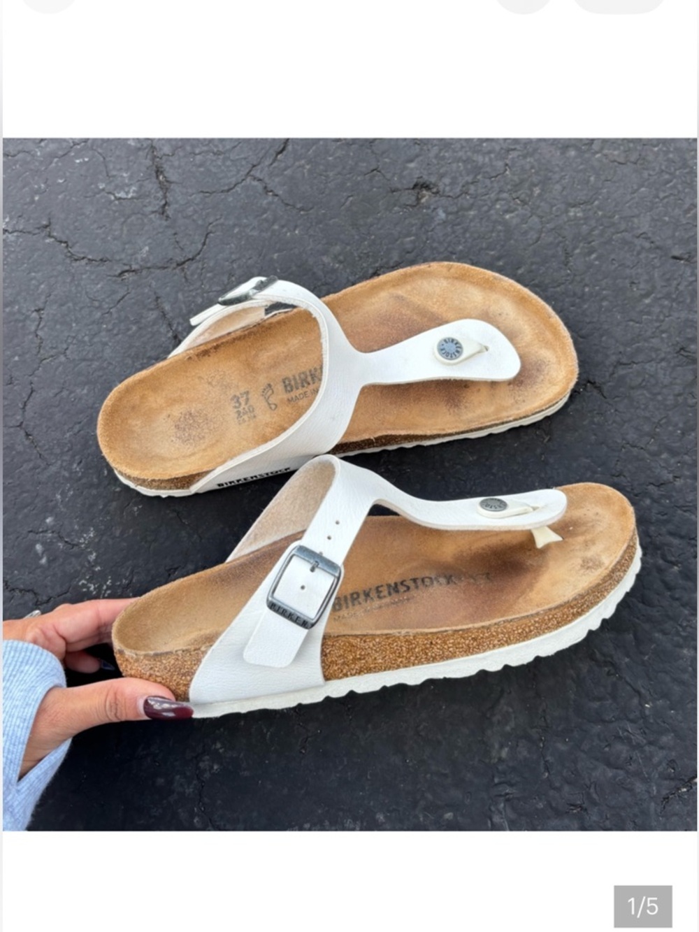 Birkenstock‎ | Gizeh (White)